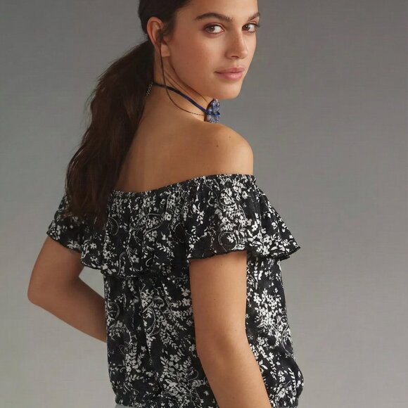 Floral Ruffled Off Shoulder Top - Picture 3 of 3